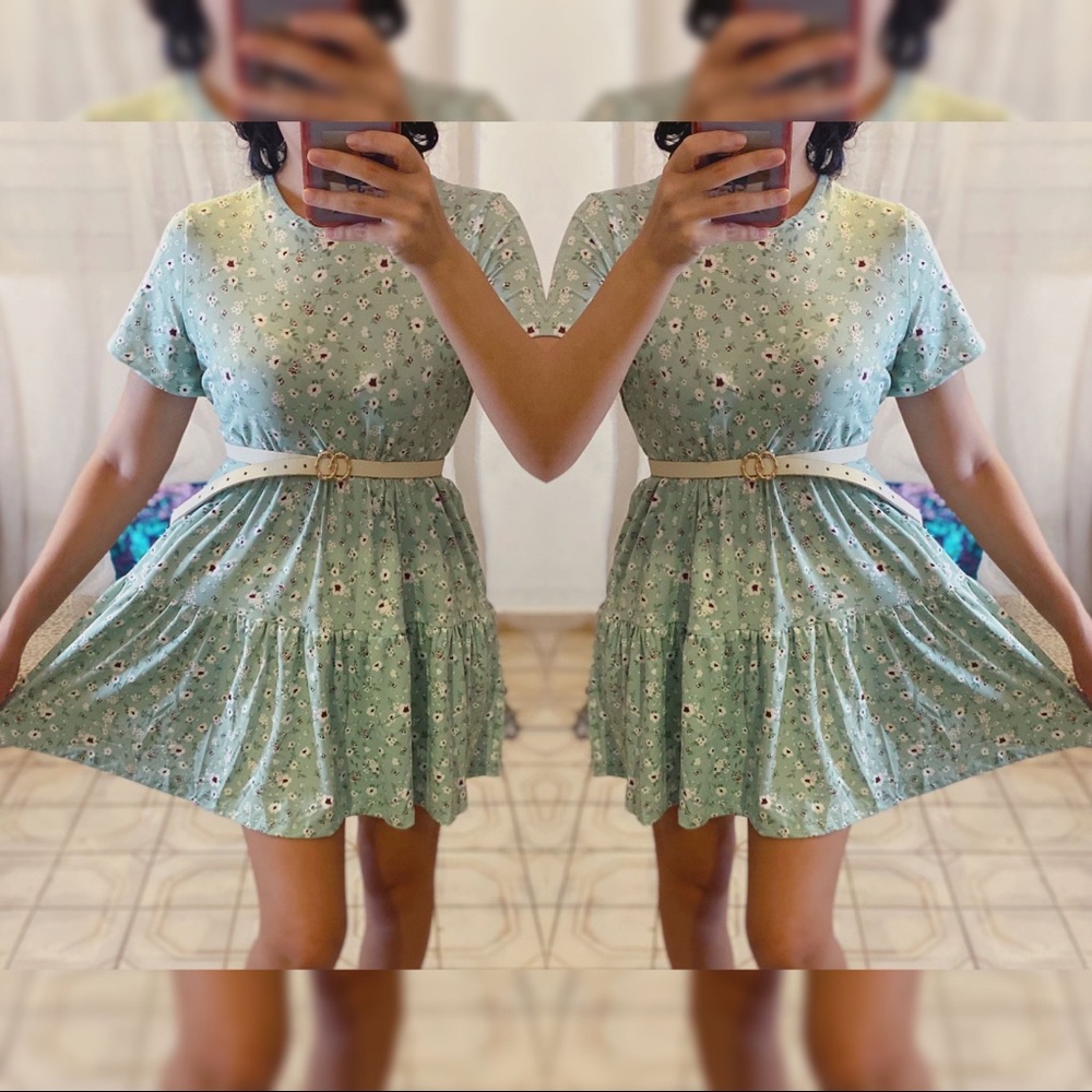 Baby doll dress ( exclude belt )